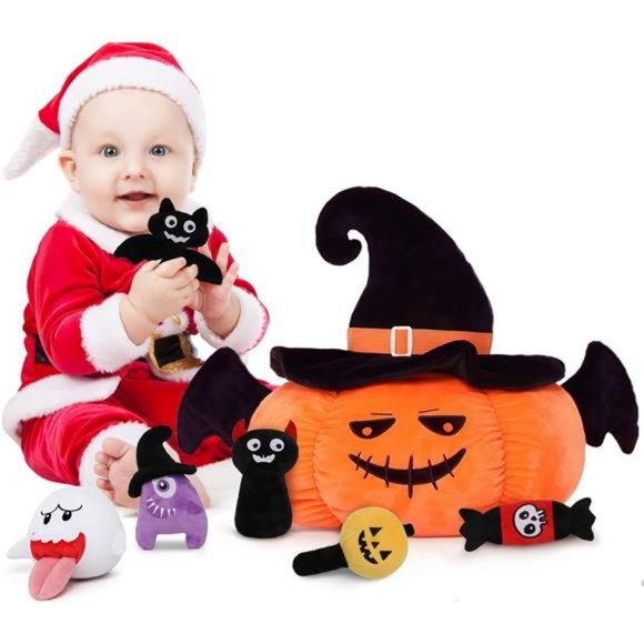 Toys Pumpkinstuffedanimal Plush 6 Halloween Plush Toys Inside Pumpkin